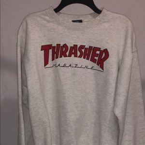 Thrasher grey sweatshirt😎
